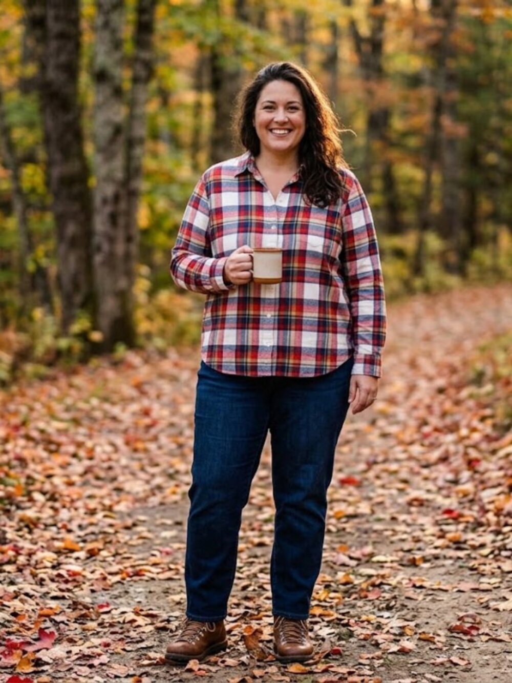 J.Crew Women’s Red Blue Plaid 100% Cotton Flannel Button-Down Shirt Plus Size 2X